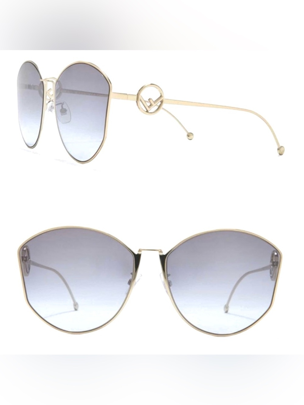Fendi FF Geometric Cat-Eye Sunglasses
